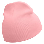 Venezuela Bird Embroidered 8 Inch Short Beanie - Pink OSFM