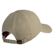 US Space Force Retired Delta Embroidered Washed Solid Pigment Dyed Cotton Twill Brass Buckle Cap - Khaki OSFM