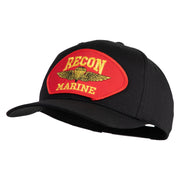 Recon Marine Patched Solid Cotton Twill Pro Style Cap - Black OSFM