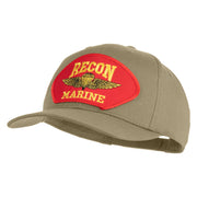 Recon Marine Patched Solid Cotton Twill Pro Style Cap - Khaki OSFM