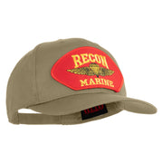 Recon Marine Patched Solid Cotton Twill Pro Style Cap - Khaki OSFM