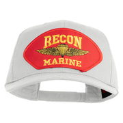 Recon Marine Patched Solid Cotton Twill Pro Style Cap - White OSFM