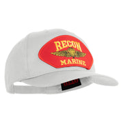 Recon Marine Patched Solid Cotton Twill Pro Style Cap - White OSFM