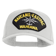 Navcams-Eastpac Wahiawa Patched Solid Cotton Twill Pro Style Cap - White OSFM