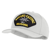 Navcams-Eastpac Wahiawa Patched Solid Cotton Twill Pro Style Cap - White OSFM