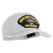 Navcams-Eastpac Wahiawa Patched Solid Cotton Twill Pro Style Cap - White OSFM
