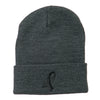 Black Ribbon Skin Cancer Embroidered Long Beanie