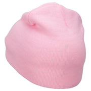 Breast Cancer Ribbon Survivor Embroidered Short Beanie