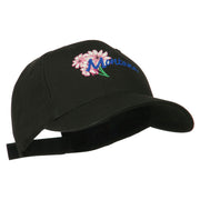 USA State Montana Bitter Root Embroidered Low Profile Cap