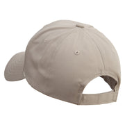 Costa Rica Bird Embroidered Solid Cotton Twill Low Profile Snap Cap - Khaki OSFM