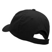 Black Rock Flame Embroidered Unstructured Cotton Twill Cap