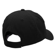 Black Rock Flame Embroidered Unstructured Cotton Twill Cap