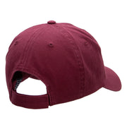 Black Rock Flame Embroidered Unstructured Cotton Twill Cap