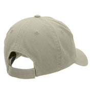 Black Rock Flame Embroidered Unstructured Cotton Twill Cap