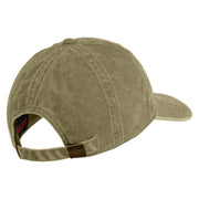 US Submarine Retired Embroidered Washed Solid Pigment Dyed Cotton Twill Brass Buckle Cap - Khaki OSFM