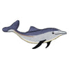 Embroidered Single Dolphin Iron on Patch