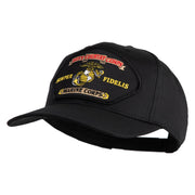 Duty Country Corps Semper Fidelis Patched Solid Cotton Twill Pro Style Cap - Black OSFM