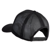 USS Arizona BB 39 Blue Patched Solid Cotton Twill 5 panel Mesh Back Cap - Black OSFM