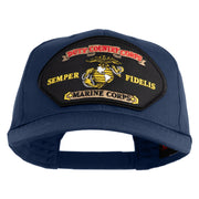 Duty Country Corps Semper Fidelis Patched Solid Cotton Twill Pro Style Cap - Navy OSFM