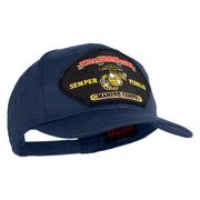 Duty Country Corps Semper Fidelis Patched Solid Cotton Twill Pro Style Cap - Navy OSFM