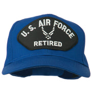 US Air Force Retired Symbol Patched Cap