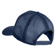 USS Arizona BB 39 Blue Patched Solid Cotton Twill 5 panel Mesh Back Cap - Navy OSFM
