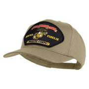 Duty Country Corps Semper Fidelis Patched Solid Cotton Twill Pro Style Cap - Khaki OSFM
