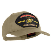 Duty Country Corps Semper Fidelis Patched Solid Cotton Twill Pro Style Cap - Khaki OSFM