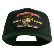 Duty Country Corps Semper Fidelis Patched Solid Cotton Twill Pro Style Cap - Dark Green OSFM