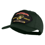 Duty Country Corps Semper Fidelis Patched Solid Cotton Twill Pro Style Cap - Dark Green OSFM