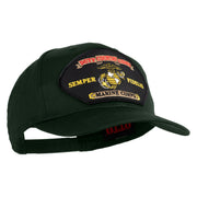 Duty Country Corps Semper Fidelis Patched Solid Cotton Twill Pro Style Cap - Dark Green OSFM