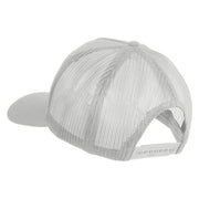 U.S. Marine Corps Iraqi Freedom Veteran Patched Solid Cotton Twill 5 panel Mesh Back Cap - White OSFM