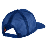 USS Arizona BB 39 Blue Patched Solid Cotton Twill 5 panel Mesh Back Cap - Royal OSFM