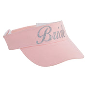 Bride Silver Heat Transfer Brushed Cotton Sunvisor - Pink OSFM