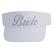 Bride Silver Heat Transfer Brushed Cotton Sunvisor - White OSFM