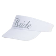 Bride Silver Heat Transfer Brushed Cotton Sunvisor - White OSFM