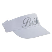 Bride Silver Heat Transfer Brushed Cotton Sunvisor - White OSFM