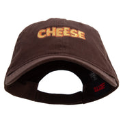 Golden Cheese Logo Embroidered Garment Washed Cotton Twill Cap