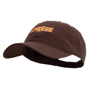 Golden Cheese Logo Embroidered Garment Washed Cotton Twill Cap