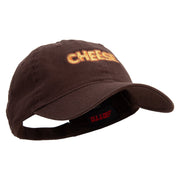 Golden Cheese Logo Embroidered Garment Washed Cotton Twill Cap