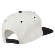 Bat Smile Face Embroidered Snapback Cap