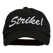 Bowling Strike Embroidered Low Profile Washed Cap