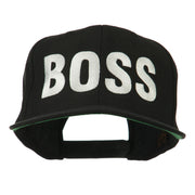 Flat Bill Hip Hop Casual Boss Embroidered Cap