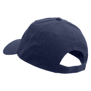 Golden Cheese Logo Embroidered Garment Washed Cotton Twill Cap - Navy OSFM