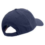 Golden Cheese Logo Embroidered Garment Washed Cotton Twill Cap - Navy OSFM