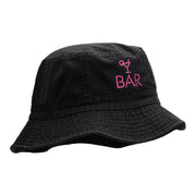 The Bar Embroidered Bucket Hat