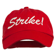 Bowling Strike Embroidered Low Profile Washed Cap