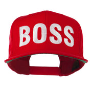 Flat Bill Hip Hop Casual Boss Embroidered Cap