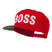 Flat Bill Hip Hop Casual Boss Embroidered Cap