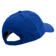 Golden Cheese Logo Embroidered Garment Washed Cotton Twill Cap - Royal OSFM